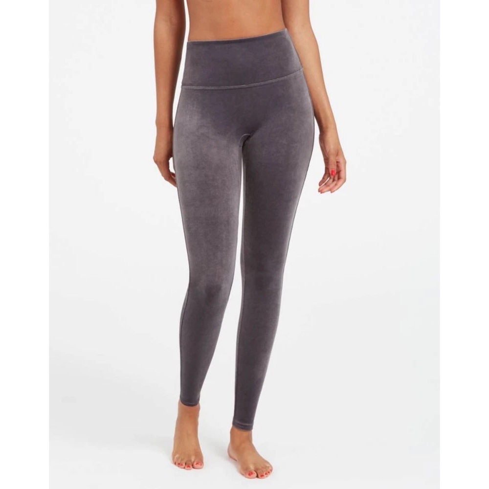 Spanx Velvet Leggings in Color Chrome - Picture 4 of 6